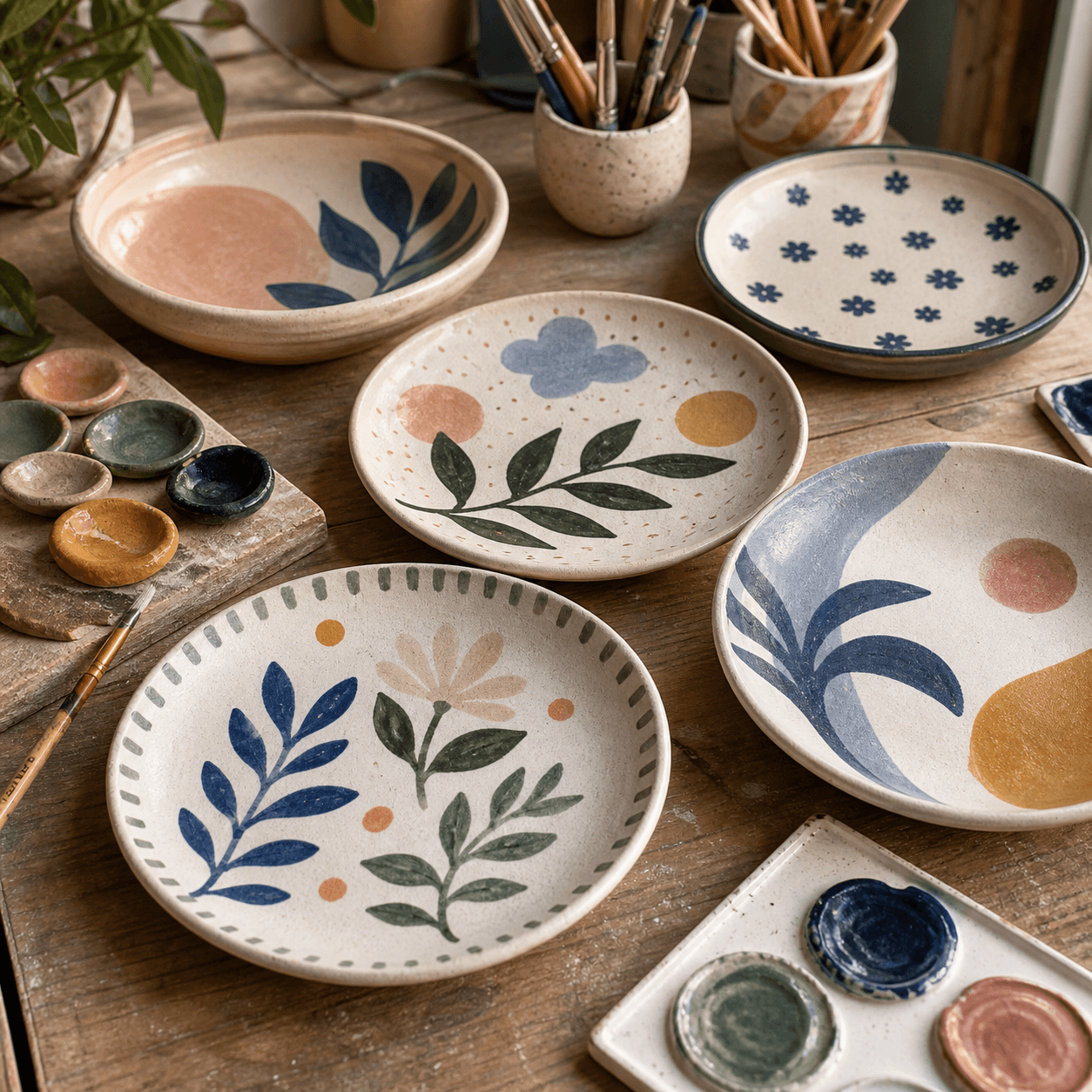 Painted plates